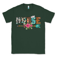 Sports Green western nurse arrow floral Classic Tee - BarkalooDesign