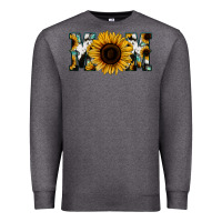 Charcoal Heather Sunflower Turquoise Cowhide Mom Premium Sweatshirt - Bettercallsaul