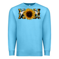 Ocean Blue Sunflower Turquoise Cowhide Mom Premium Sweatshirt - Bettercallsaul