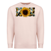 Pale Pink Sunflower Turquoise Cowhide Mom Premium Sweatshirt - Bettercallsaul