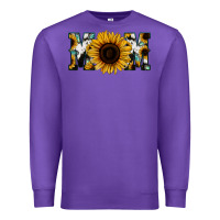 Purple Sunflower Turquoise Cowhide Mom Premium Sweatshirt - Bettercallsaul