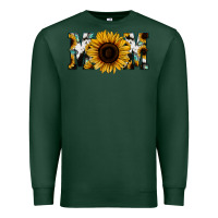 Sports Green Sunflower Turquoise Cowhide Mom Premium Sweatshirt - Bettercallsaul