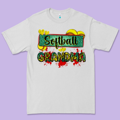 Softball Grandma With Leopard Premium Tee Designed By Zillion Design Studio