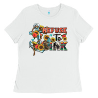 White refuse to sink Ladies Tee - Zillion Design Studio