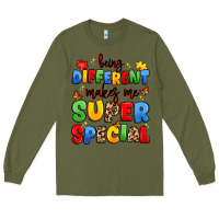 Army Green being different makes me super special Long Sleeve Tee - JahusDesignShop