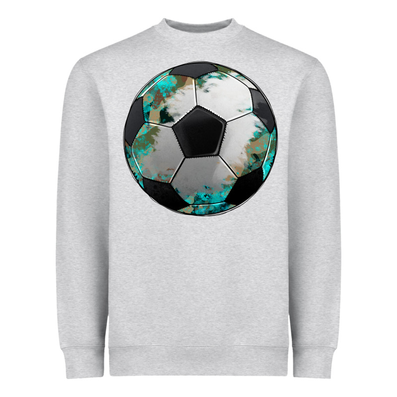 Western Sport Soccer Camouflage Turquoise Pattern Heavyweight Sweatshirt by Artiststas | Teevron