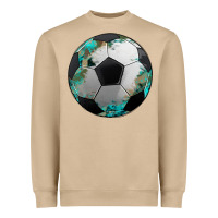 Mushroom western sport soccer camouflage turquoise pattern Heavyweight Sweatshirt - Artiststas