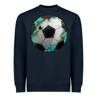 Navy western sport soccer camouflage turquoise pattern Heavyweight Sweatshirt - Artiststas