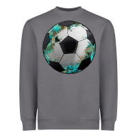 Storm western sport soccer camouflage turquoise pattern Heavyweight Sweatshirt - Artiststas