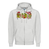 Dove Grey canned pickles christmas light Zipper Hoodie - MaliasSmallBusiness