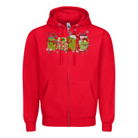 Red canned pickles christmas light Zipper Hoodie - MaliasSmallBusiness