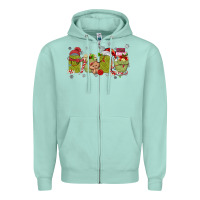 Seafoam canned pickles christmas light Zipper Hoodie - MaliasSmallBusiness