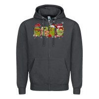 Smoke canned pickles christmas light Zipper Hoodie - MaliasSmallBusiness