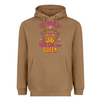 Toasted Coconut the queen is 36 long live the queen Heavyweight Hoodie - Jasminsmagicworld