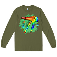 Army Green Hairdresser Long Sleeve Tee - Jasminsmagicworld