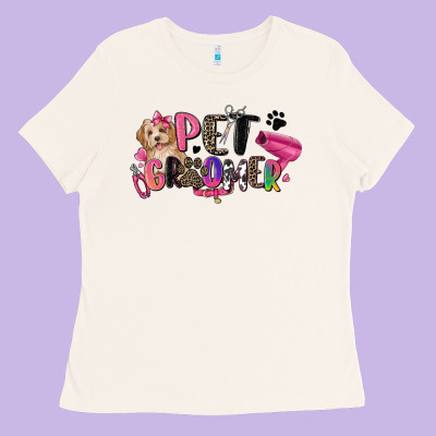 Pet Groomer Ladies Tee Designed By Zillion Design Studio