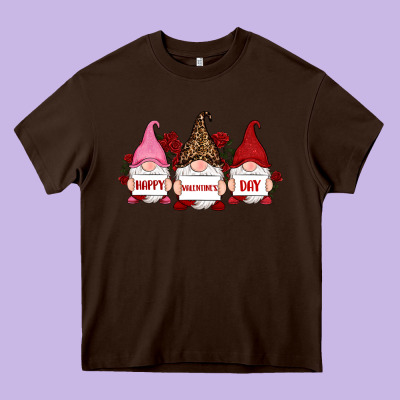 Happy Valentine's Day Dno Es With Rose Heavy Core Tee Designed By Ranaportraitstore