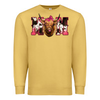 Antique Gold Highland Cow Mom Premium Sweatshirt - Bettercallsaul