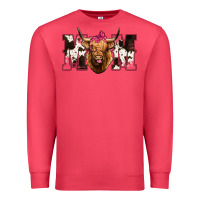 Cardinal Highland Cow Mom Premium Sweatshirt - Bettercallsaul