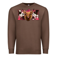 Chestnut Highland Cow Mom Premium Sweatshirt - Bettercallsaul