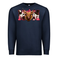 Navy Highland Cow Mom Premium Sweatshirt - Bettercallsaul