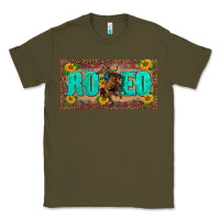 Army Green western rodeo horse leopard aztek sunflower license plate template Classic Tee - BarkalooDesign