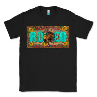 Black western rodeo horse leopard aztek sunflower license plate template Classic Tee - BarkalooDesign