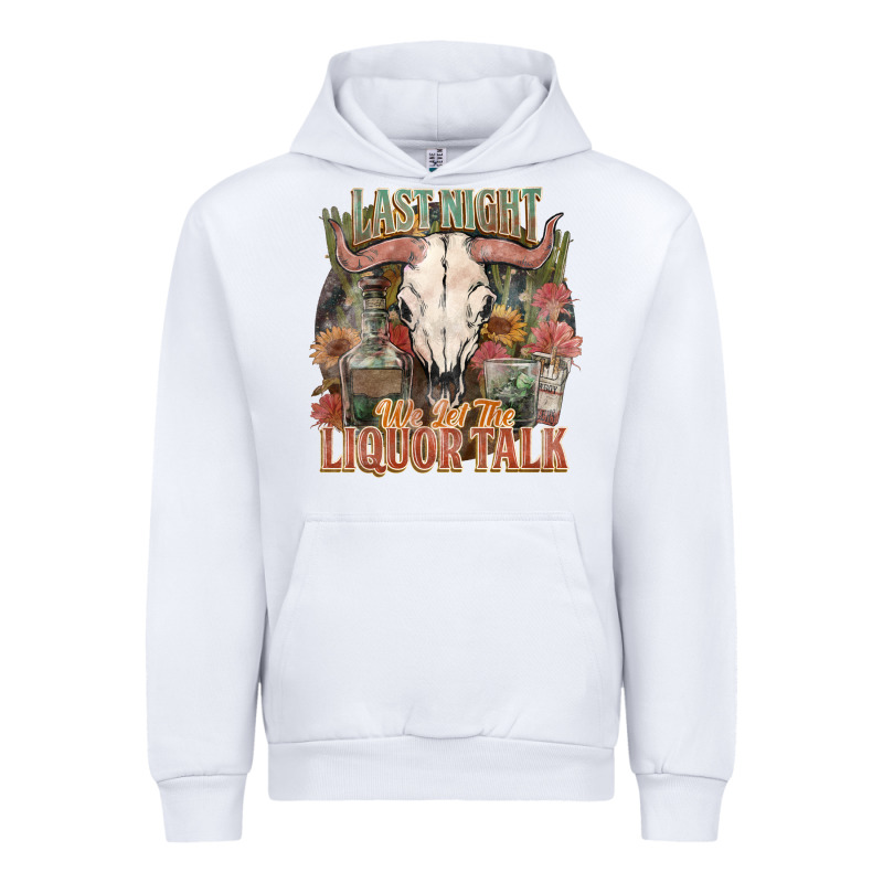 Last Night We Let The Liquor Talk Urban Hoodie by HowdyJamesFarm | Teevron