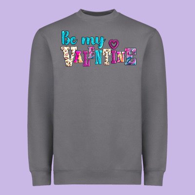 Be My Valentine Heavyweight Sweatshirt Designed By Adodesignshop