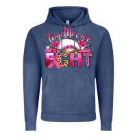 Vintage Denim breast cancer together we fight with baseball Vintage Hoodie - Artiststas
