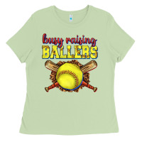 Matcha busy raising ballers softball Ladies Tee - texasbilliewilder