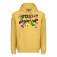 Antique Gold different is beautiful Premium Hoodie - JahusDesignShop