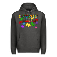 Charcoal Heather different is beautiful Premium Hoodie - JahusDesignShop