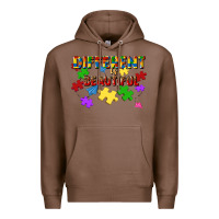Chestnut different is beautiful Premium Hoodie - JahusDesignShop