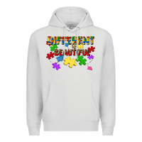Dove Grey different is beautiful Premium Hoodie - JahusDesignShop