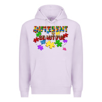 Lilac different is beautiful Premium Hoodie - JahusDesignShop