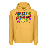 Mustard different is beautiful Premium Hoodie - JahusDesignShop