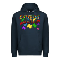 Navy different is beautiful Premium Hoodie - JahusDesignShop