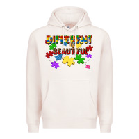 Pale Pink different is beautiful Premium Hoodie - JahusDesignShop