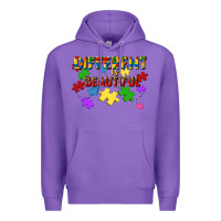 Purple different is beautiful Premium Hoodie - JahusDesignShop