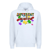 White different is beautiful Premium Hoodie - JahusDesignShop