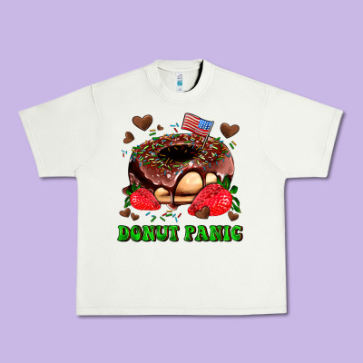 Donut Panic Urban Heavy Tee Designed By Adodesignshop