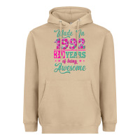 Mushroom made in 1992, 30 years of being awesome Heavyweight Hoodie - Jasminsmagicworld