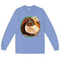 Colony Blue floral leopard guinea pigs Long Sleeve Tee - Jasminsmagicworld