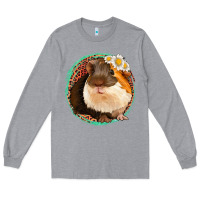 Heather Grey floral leopard guinea pigs Long Sleeve Tee - Jasminsmagicworld