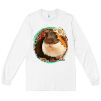 White floral leopard guinea pigs Long Sleeve Tee - Jasminsmagicworld