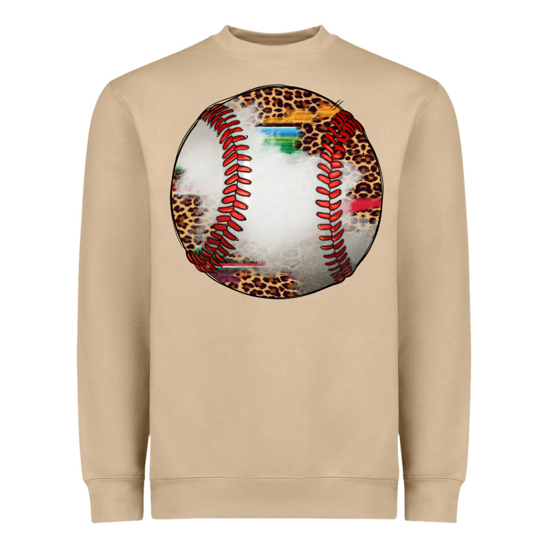 Western Baseball Leopard Serape Pattern Heavyweight Sweatshirt by Artiststas | Teevron