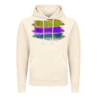 Vintage Artic Green Purple Cyan Colored Triple Brush Strokes Vintage Hoodie - Bettercallsaul