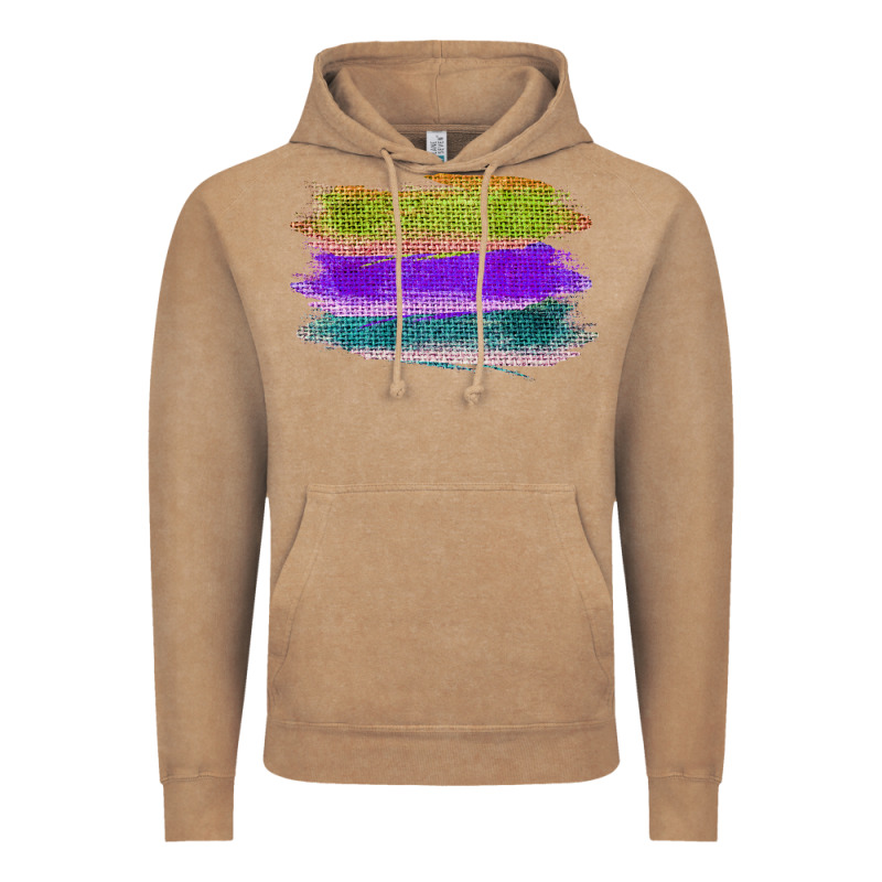 Green Purple Cyan Colored Triple Brush Strokes Vintage Hoodie by Bettercallsaul | Teevron