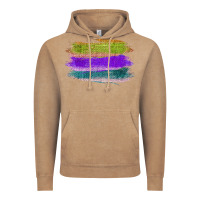 Vintage Coffee Green Purple Cyan Colored Triple Brush Strokes Vintage Hoodie - Bettercallsaul